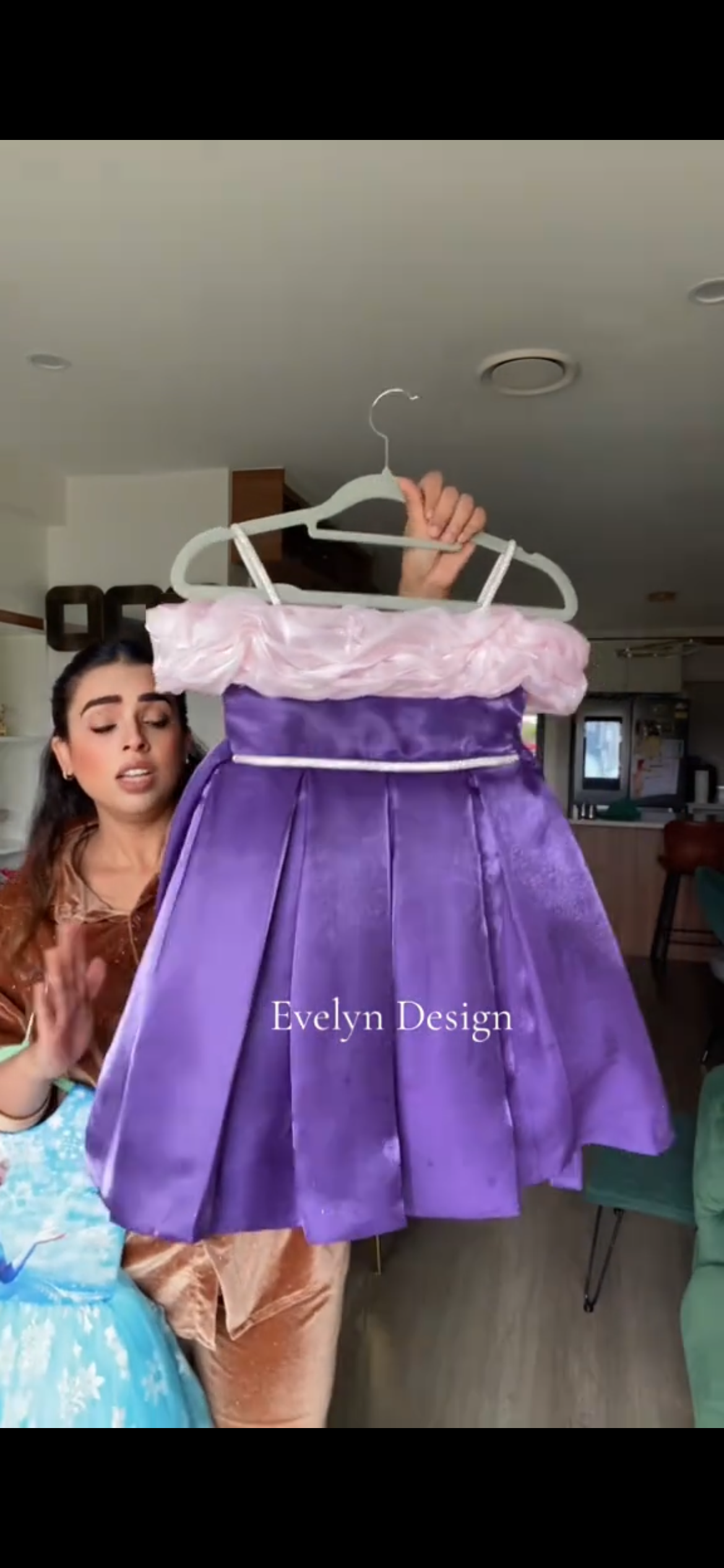 Purple Dreams Satin Frock