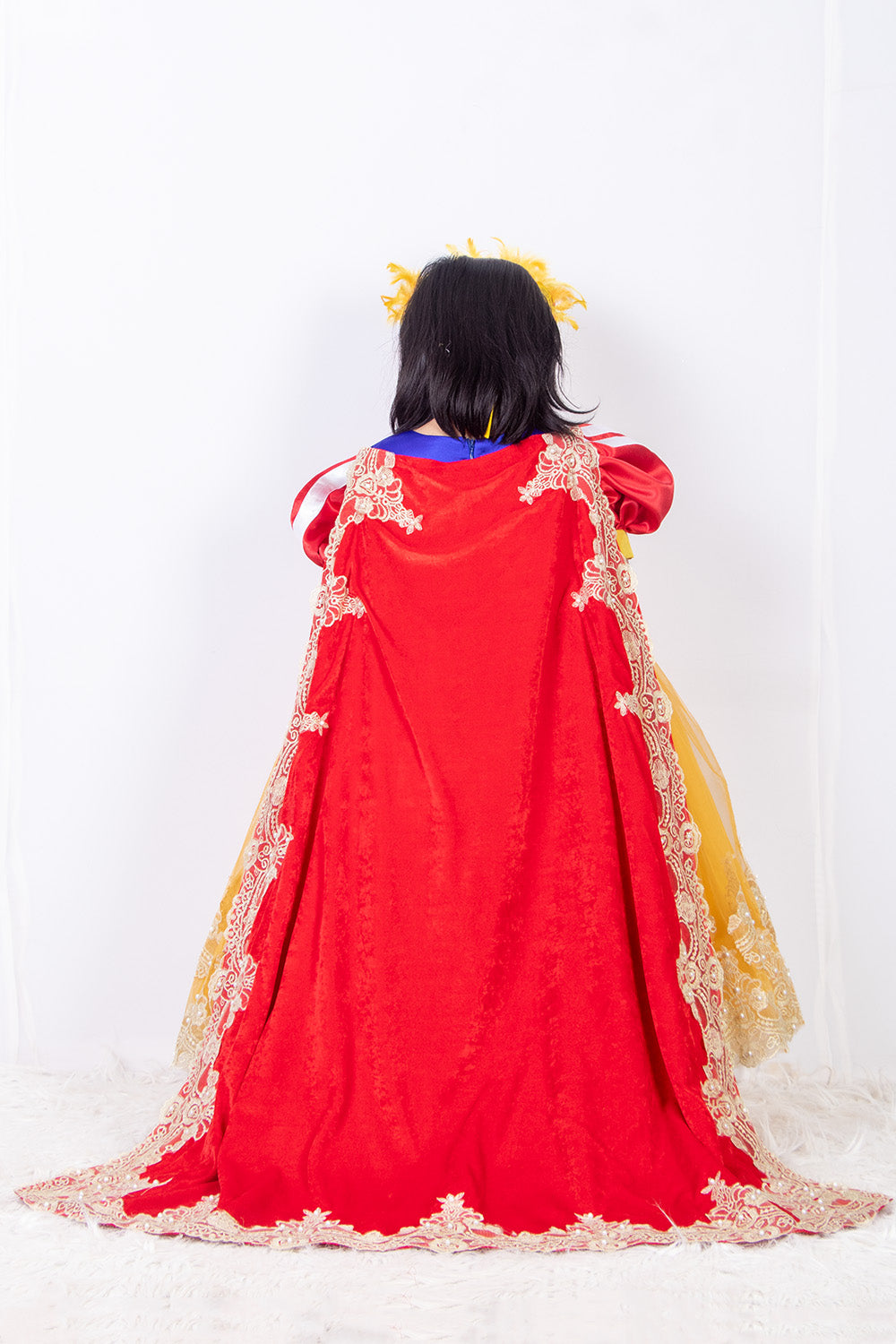 Princess Snow White Gown With Cape