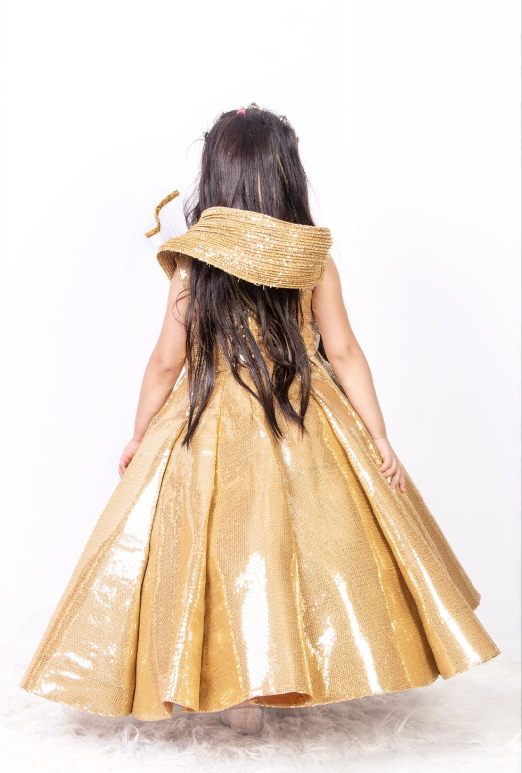 Beautiful Golden Princess Ball Gown