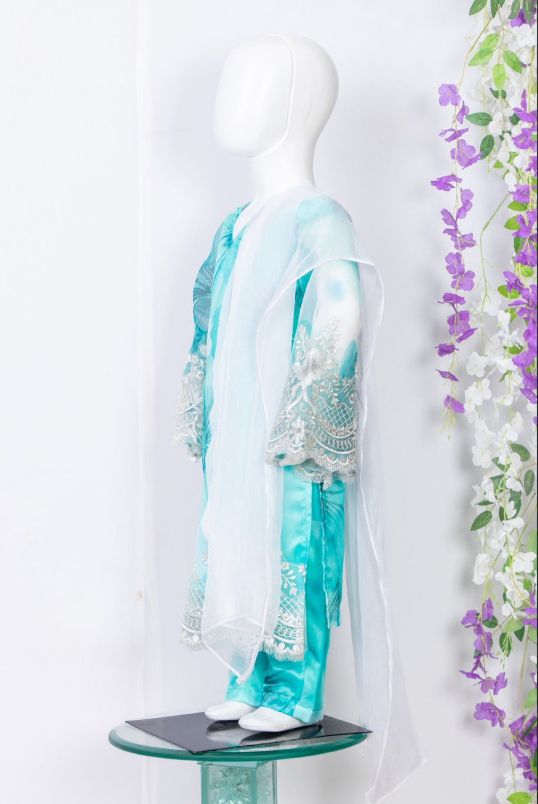 Printed Organza Ethnic Suit Set