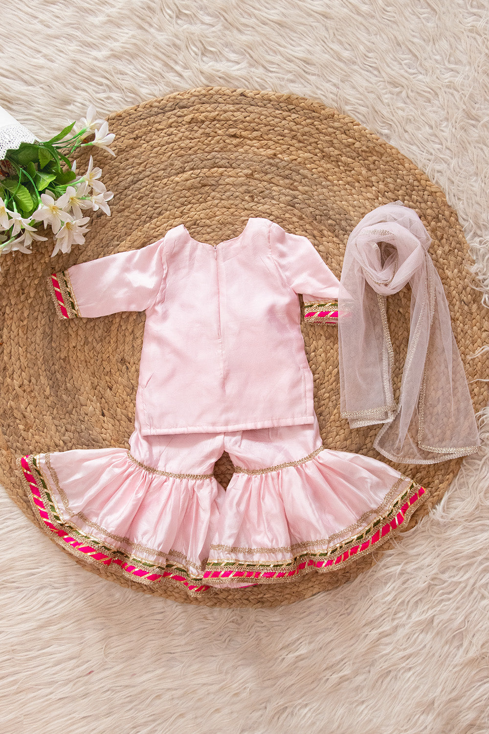 Baby Pink Sharara Suit