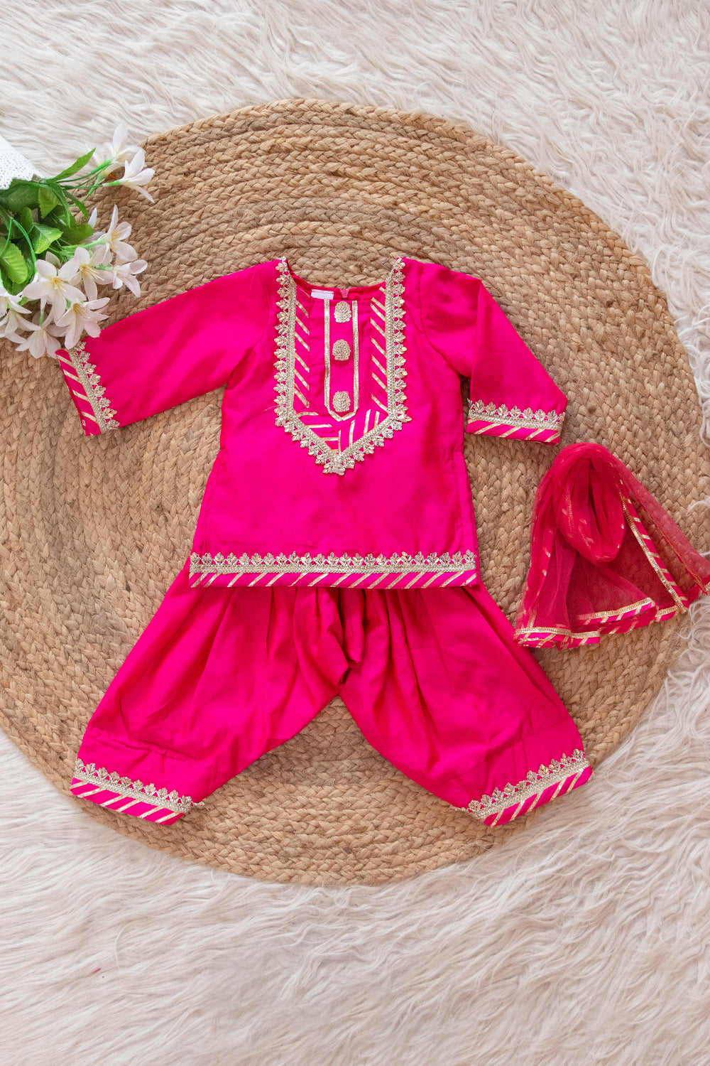 Hot Pink Patiala Suit