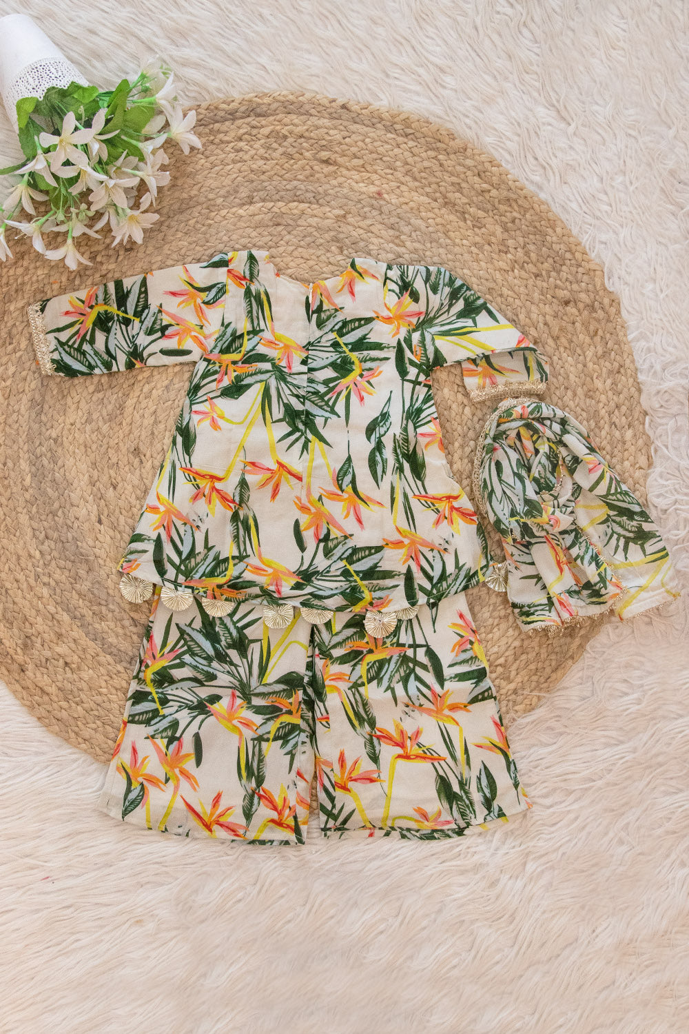 Printed Cotton Kurta Set