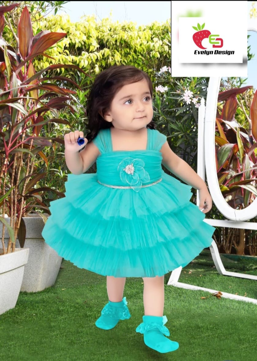 Aqua Blossom Tutu Dress