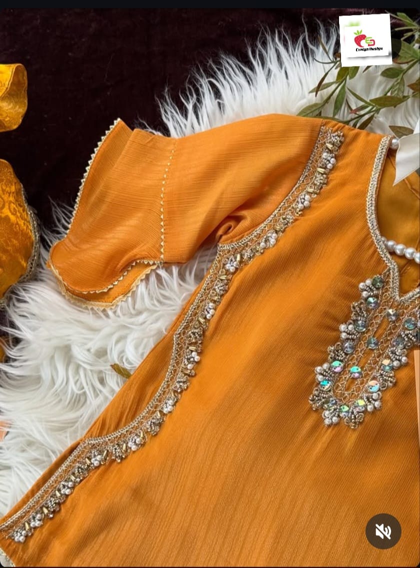 Kids Mango Sharara Suit with Dupatta