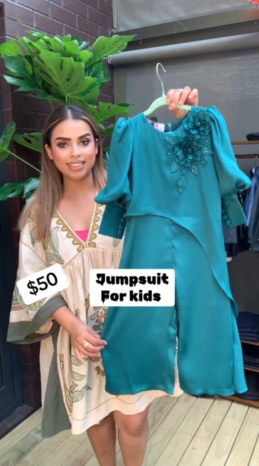 Green jumpsuit