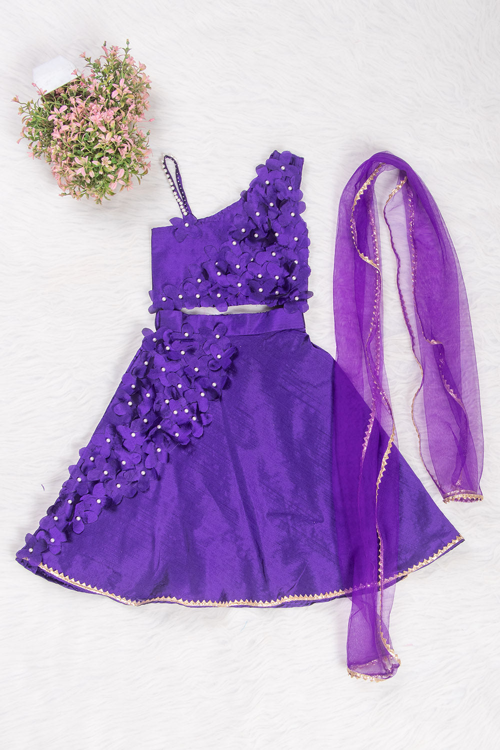 Purple Lehenga Choli with Dupptta